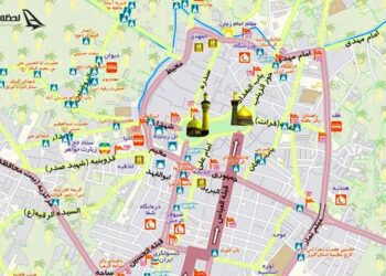 نقشه و موقعیت جغرافیای کاظمین عراق