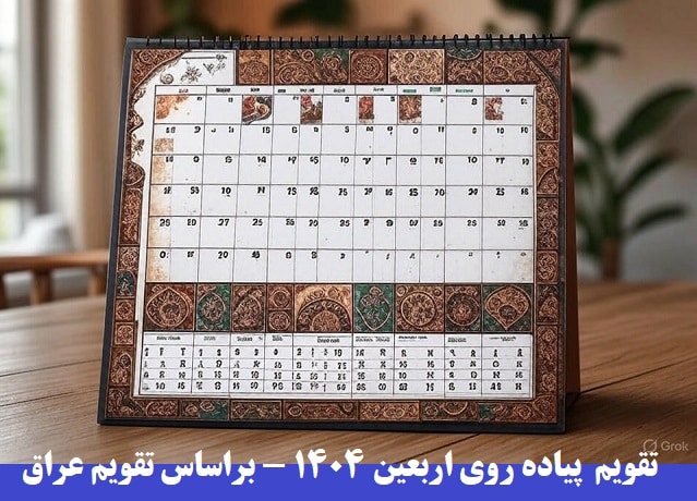 پیاده‌روی اربعین 1404، اربعین 2025، تاریخ اربعین 1404، اربعین حسینی 1404، اربعین 1447 قمری، تقویم اربعین 1404، شروع پیاده‌روی اربعین، زمان پیاده‌روی اربعین،